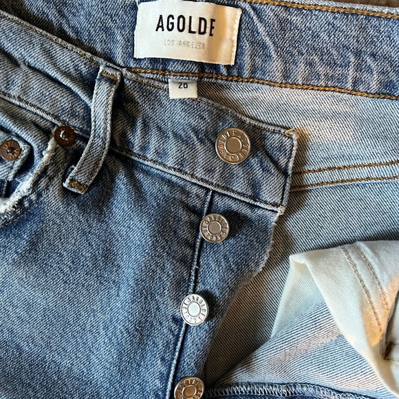Agolde Riley high rise straight jeans 26 in Blitz; perfect!! worn once! - Picture 5 of 10